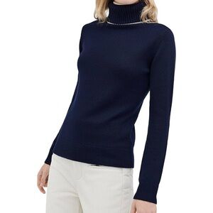 Perfect Moment merino wool sweater sz L in navy